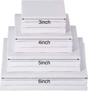 White Blank Cotton Stretched Canvas Artist Painting 8x10 Inch Profile Triple Primed for Oil & <b>Acrylic</b> - Product Image 5