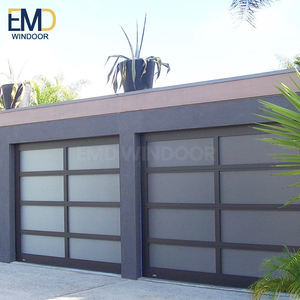 Portes de garage coulissantes compactes avec panneaux en verre anti-UV - Product Image 3