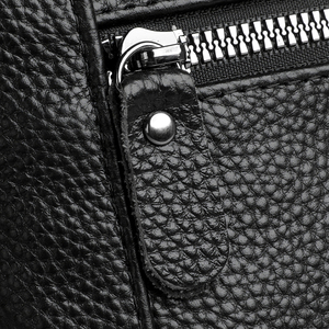 Thương hiệu Vai 100 da bò da của nam giới Crossbody Túi người kinh doanh yêu thích thấp-key sử dụng hàng ngày hỗ trợ tùy biến - Product Image 5