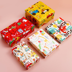 Cartoon Style <strong>Wrapping</strong> <strong>Paper</strong> Roll Gift Wrap Craft <strong>Paper</strong> Decor Gifts for <strong>Wedding</strong> Birthday Holiday Baby Shower Kids Coated <strong>Paper</strong> - Product Image 4