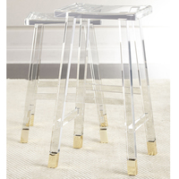 Chaise de Bar de loisirs en acrylique Transparent, tabouret haut en acrylique, tabouret mince en acrylique