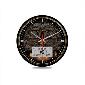 Dispositif de prière de mosquée automatisé avec heure mondiale, interface numérique tactile, localisation GPS automatique, Adhan haute puissance, multifonction mural - Product Image 1