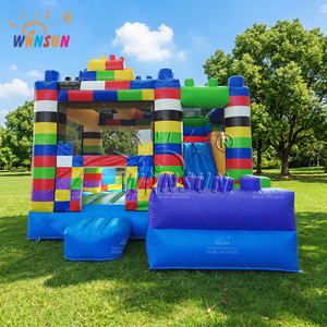 WINSUN - Castillo Inflable Semientrerruido de Alta Calidad para Fiestas Comerciales, Casa de Brinco Inflable, Resistente al Fuego, Impermeable, de PVC, Personalizado - Product Image 1