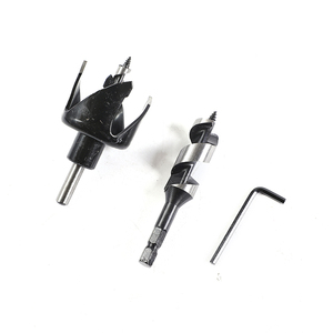 Kit de scies cloches réglables à quatre mâchoires pour le perçage de bois, portes, plaques de plâtre et matériaux durs – Assure une découpe précise - Product Image 5