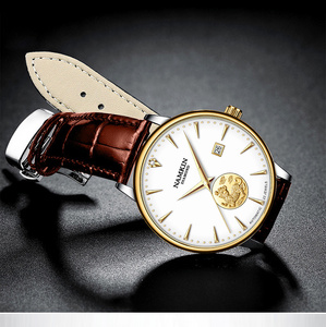 1Customized Men's <b>Watch</b> Imported Mechanical Movement Exclusive Stainless Steel Design Water Resistant Hangzhou Movement Pointer - Product Image 1
