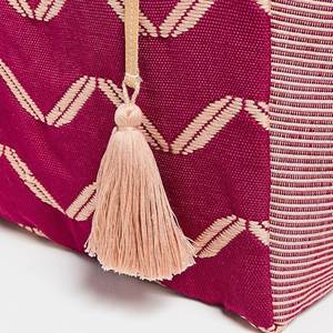 Custom <b>Large</b> Portable Autumn <b>Beach</b> Tote <b>Bag</b> Ladies Canvas Shoulder Tote <b>Bags</b> Tassels Open Closure Embroidery Stripes Summer - Product Image 3