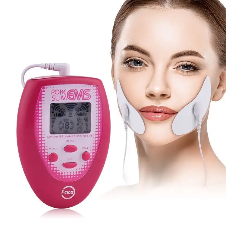 Almohadilla de pulso electrónica inteligente Terapia antiarrugas EMS Masajeador de belleza facial Relajación facial Estimulador muscular Dispositivo de estiramiento facial EMS