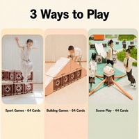 Petit ensemble de jeu de démarrage pour la maternelle, 299 pièces, blocs géants en mousse EPP, planches en contreplaqué de bouleau, équipement de classe