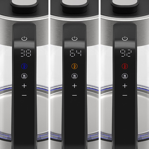 Hervidor de agua eléctrico de doble pared Queensense de 1.7L con función de programación para preparar té de frutas - Product Image 5