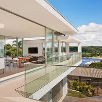 Sistem Alas Saluran U Aluminium untuk Balkon Kaca Tanpa Bingkai dan Railing Tangga