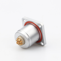 Connecteur femelle à 12 broches compatible EDG.2K.312.CLL, à bride carrée, pour montage sur panneau
