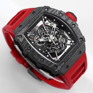 Reloj Mecánico de Esqueleto de Alta Calidad BBR, Movimiento RMAL1, Carbono NTPT, Caja de Acero de 41 mm, Correa de Goma, Esfera NT35-02 - Product Image 1