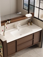 Meuble-lavabo suspendu Skeleton Line avec rangement multifonctionnel, miroir et vasque en céramique, taille personnalisée, OEM
