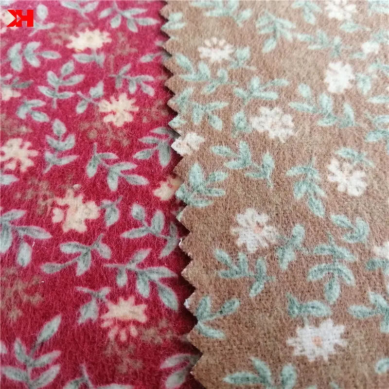 Vinzknn-Textile pour vêtements d'hiver, étoffe flanelle organique pour bébés, 100% coton imprimé