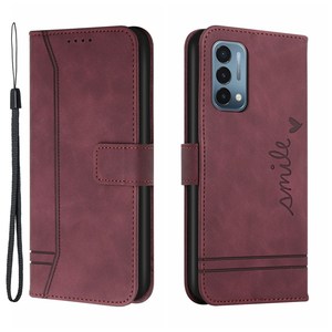 Imprimé coeur portefeuille support PU cuir téléphone portable pochette couverture pour OnePlus <span class=keywords><strong>Nord</strong></span> 2 avec sangle téléphone portable sac étui - Product Image 5
