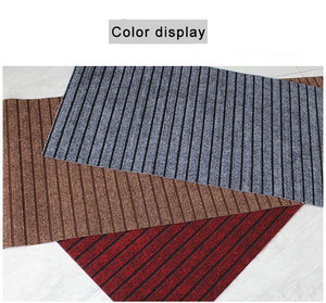 Tapis d'hôtel personnalisés pour <span class=keywords><strong>chambre</strong></span> à coucher <span class=keywords><strong>bureau</strong></span> salle de banquet voitures familiales tapis rayés pour usage domestique cuisine salon extérieur - Product Image 5