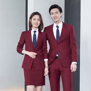 Costume professionnel trois pièces bleu royal pour hommes, fermeture à simple boutonnage pour concessionnaire automobile, <span class=keywords><strong>vendeur</strong></span> d'assurance - Product Image 3