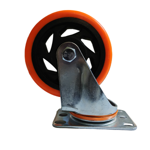 Roue de chariot industrielle universelle orange robuste de 3/4/5 pouces <span class=keywords><strong>pour</strong></span> <span class=keywords><strong>meubles</strong></span>, prix d'usine - Product Image 1