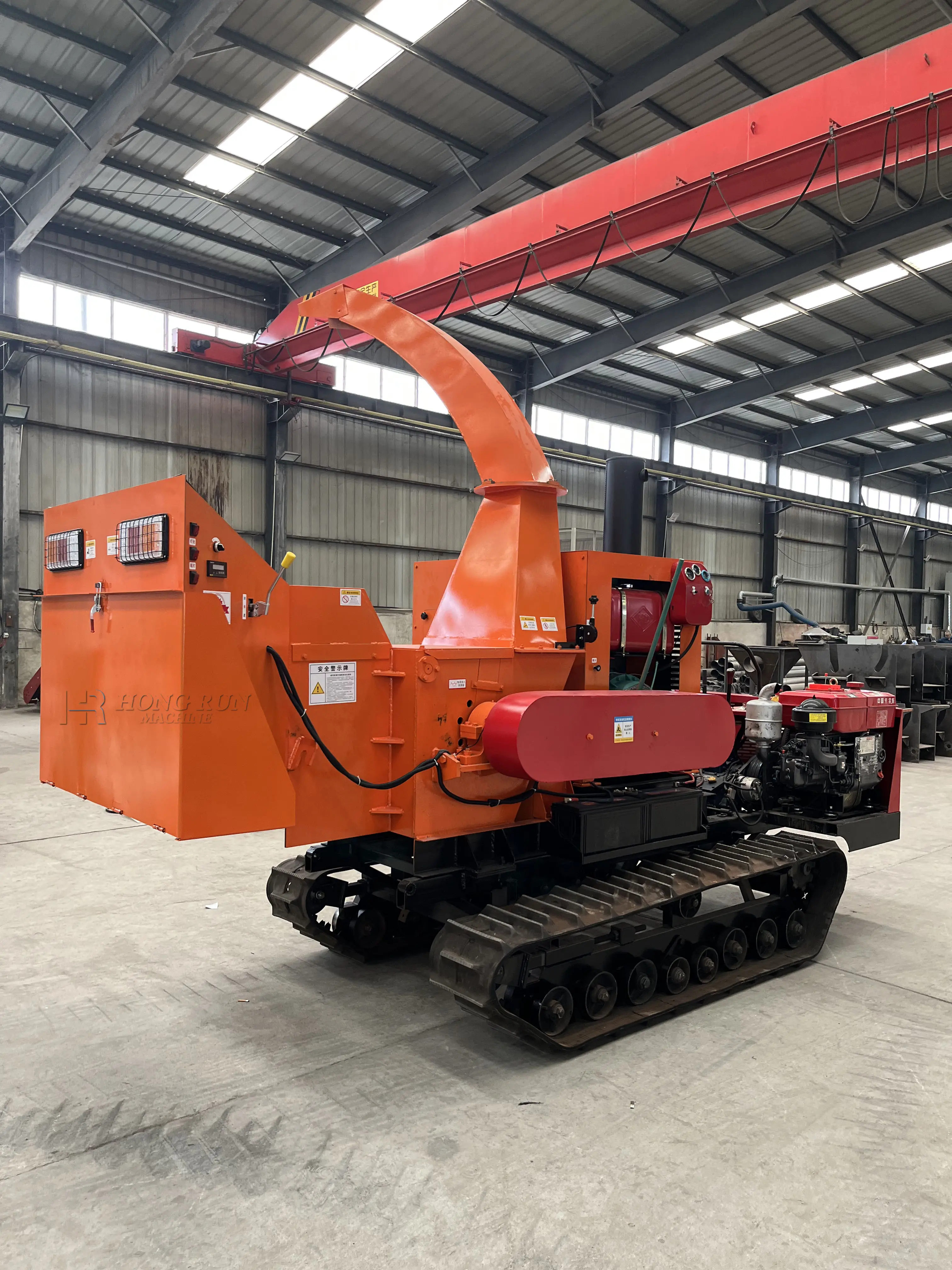 HR Automatic Wood Chip Machine Multifunctional Woodcrusher Mill