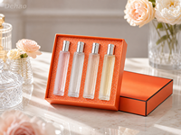 Boîte à parfum en carton rigide avec logo personnalisé, fabrication directe d'usine, design de couvercle et de base, emballage cadeau haut de gamme pour flacons de parfum