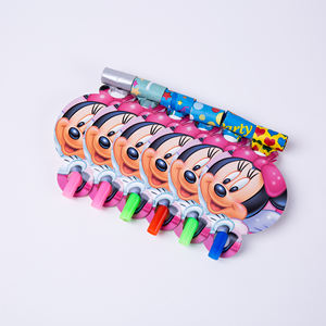 Ensemble 90 pièces de haute qualité fournisseur de fête de vacances ensemble de <span class=keywords><strong>vaisselle</strong></span> en papier <span class=keywords><strong>jetable</strong></span> <span class=keywords><strong>Minnie</strong></span> à motifs de dessins animés pour fête d'anniversaire - Product Image 4