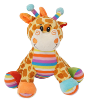Vente directe de manufacture pour jouet girafe en peluche personnalisé pour enfants tissu 100% polyester avec remplissage en coton PP occasion d'anniversaire