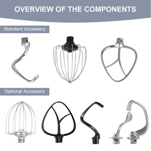 Batidora Planetaria Eléctrica <span class=keywords><strong>de</strong></span> Cocina <span class=keywords><strong>de</strong></span> 5L Personalizada para <span class=keywords><strong>Masa</strong></span>, Alimentos y Pasteles - Product Image 5