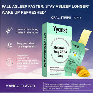 Tiras Orales de Melatonina y GABA para Adultos OEM/ODM, Ayuda para Dormir, Sin Azúcar, Suplemento Dietético, para Dormirse Más Rápido y Permanecer Dormido por Más Tiempo - Product Image 4