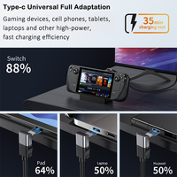 Câble USB 3.0 Type-C à Angle Droit 100W 5A Charge Rapide PVC 1m 2m Transfert de Données 4K 60Hz 10Gbps pour Lecteur de Codes-Barres Imprimante Ordinateur