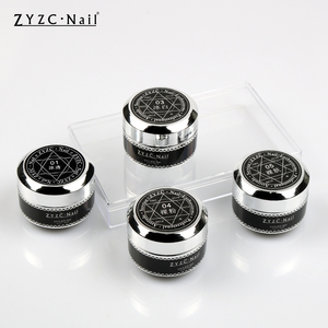 OEM Nail Gel Diamond Glitter Poly Nail Gel Set Acrílico Nail <span class=keywords><strong>Kit</strong></span> Temperatura Polygels - Product Image 1