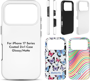 Funda para Teléfono con Transferencia de Calor para iPhone Serie 17 16, Carcasa Sublimable para Móvil, Diseño Personalizado DIY, 2 en 1 - Product Image 3