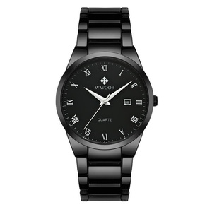 Reloj de Cuarzo Clásico para Hombre con Números Romanos, Nuevo, OEM ODM, de Acero Inoxidable, Dorado, Resistente al Agua, para Negocios - Product Image 3