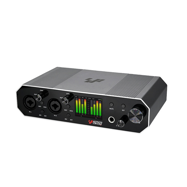 Simplefly SF2404 Pro  Professional 2-Channel USB Audio Interface Sound Card for Laptop/Computer Karaoke & Music Studio Recording