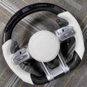 El volante de estilo deportivo con LED de fibra de carbono es adecuado para <span class=keywords><strong>Mercedes</strong></span>-<span class=keywords><strong>Benz</strong></span> CLS GLE W213 W238 W205 W222 W463 W167 C260 <span class=keywords><strong>C300</strong></span> - Product Image 2