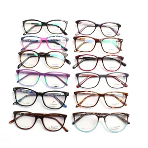 品質格安ミックス株価眼鏡Eyeglasses Framesユニセックス酢酸光眼鏡ファッションメガネ眼鏡フレーム
