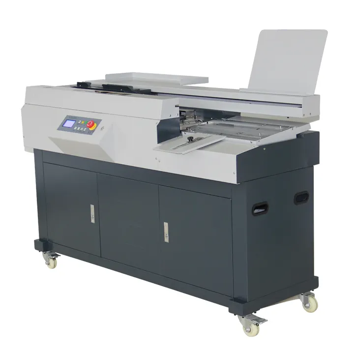Máquina de encuadernación de pegamento para libros, sg-ja5 semiautomática a3 380 p, 3 rodillos, 50h, 55h, m40, pb 1000, 336c, c60