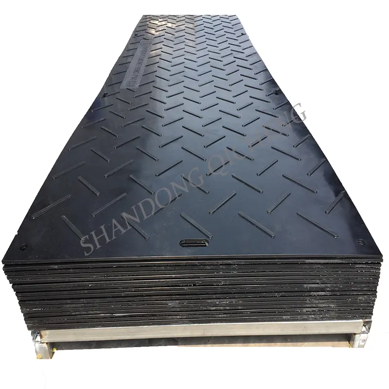 100% HDPE Plastic Construction Eco Friendly For Workshop Temporary Road Ground Protection Mat