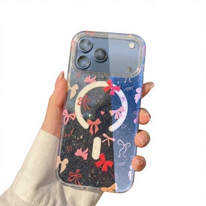 เคสแม่เหล็กดีไซน์ลายสัตว์รุ่นใหม่สำหรับ 17 Pro <span class=keywords><strong>Max</strong></span> ป้องกันแสงสีฟ้าแบบสองชั้น พร้อมการป้องกัน IMD สำหรับ 16/15 Pro - Product Image 1