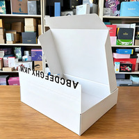 Boîtes d'expédition en papier personnalisées, boîtes en carton ondulé, boîtes d'emballage pour envoi postal, adaptées aux vêtements et aux chaussettes