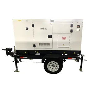 Mobile Trailer Portable Diesel Engine Generator High Efficiency Generator 80kw 70kw with ATS