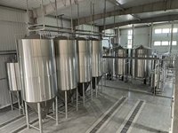 Réservoir d'eau glacée en acier inoxydable SUS304 de 30 à 200 BBL pour système de refroidissement de brasserie, contrôle PLC pour la fermentation d'alcool