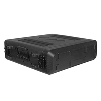 Etui de Flight Road de 26cm de profondeur 2U 3U 4U 6U Etui rack avec pied et poignée en caoutchouc
