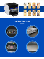 WD ST-F3040 I3200HD Printer Label & Kartu UV Inkjet Industri Otomatis untuk Usaha Kecil Baru A3/A4 Flatbed