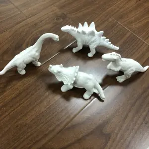 Verschillende Dinosaurus Beeldje Kid Speelgoed Diy Unpainted Eenhoorn Handgemaakte Bisque Schilderen Doe Het Zelf