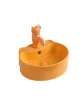 Lavabo pour enfants en céramique au design moderne pour les écoles maternelles et les hôtels Lavabo écologique pour les lavages de bébés