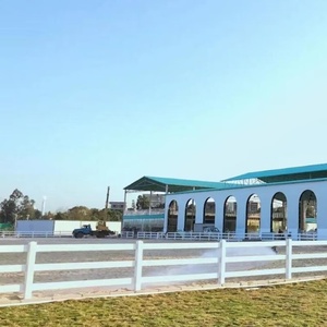 Clôture pour chevaux à <span class=keywords><strong>prix</strong></span> de gros, avec dimensions personnalisables et montage facile pour le périmètre du hangar - Product Image 1