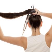 Nouvelle conception Bandette peigne avec bande élastique peigne à cheveux moelleux outil de coiffure Volume Inserts peignes pour queue de cheval