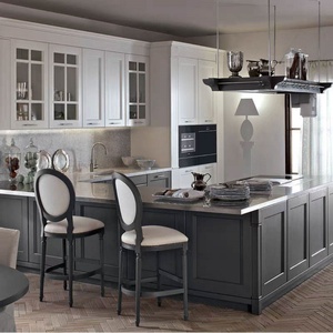 Tengce 2025 High End Solid Wood Luxury Modular Custom Shaker Style Modern Custom-Made Kitchen <b>Cabinet</b> <b>China</b> - Product Image 1