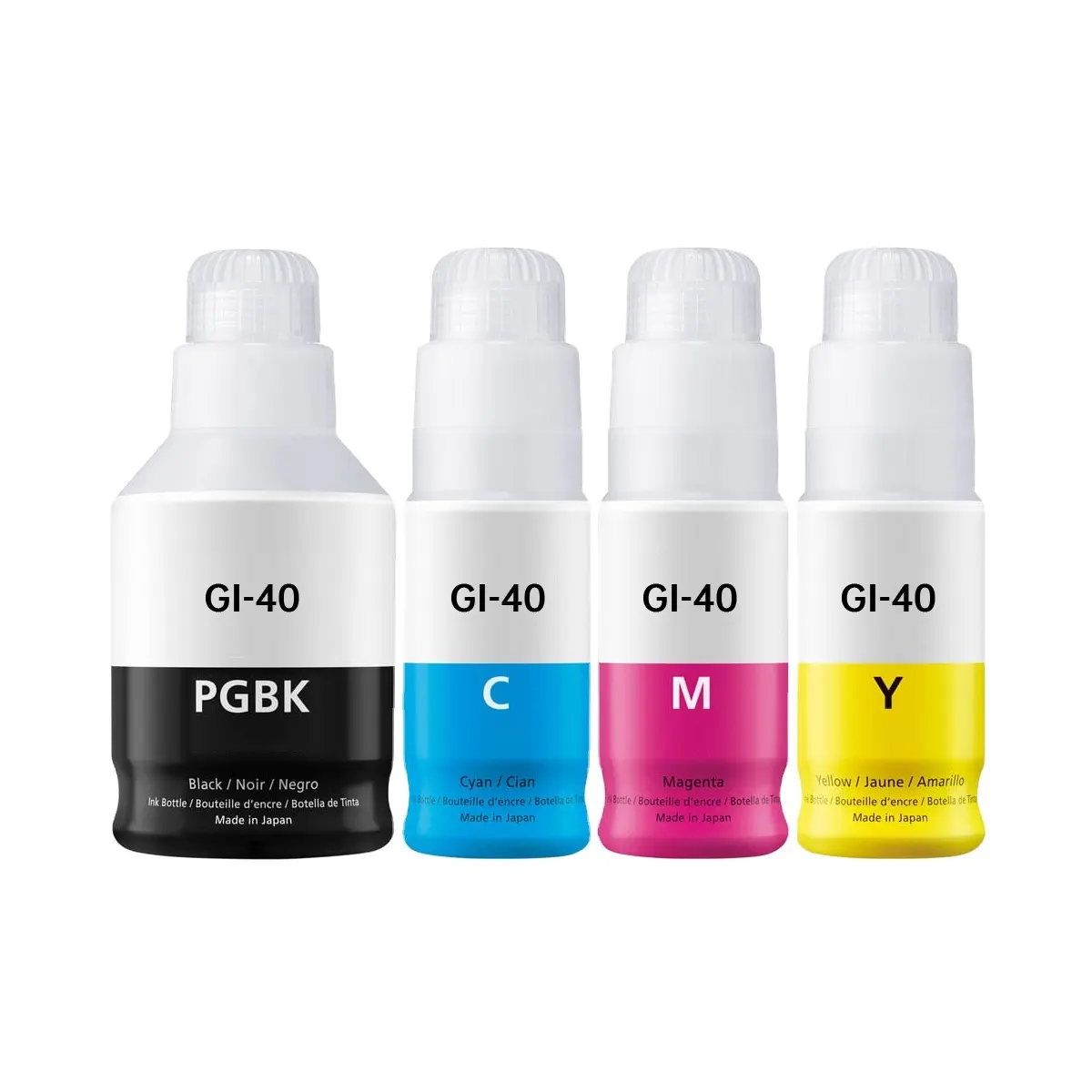 בקבוק פרימיום מילוי בתפזורת דיו צבע אוניברסלי GI-40 תואם למיכל דיו GM2040/GM4040 G4040/G5040/G6040/G7040