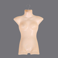 Mannequin demi-corps femme en plastique pour présentation de soutiens-gorge, lingerie, sous-vêtements, maillots de bain et vêtements de nuit